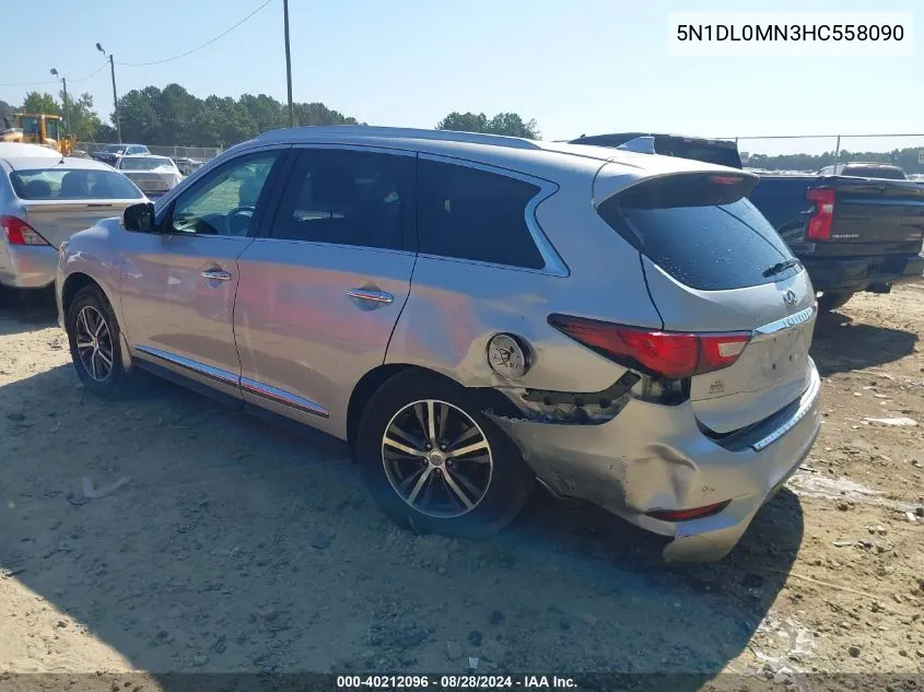 2017 Infiniti Qx60 VIN: 5N1DL0MN3HC558090 Lot: 40212096