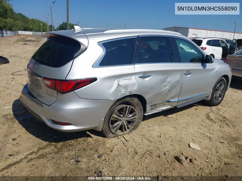 2017 Infiniti Qx60 VIN: 5N1DL0MN3HC558090 Lot: 40212096