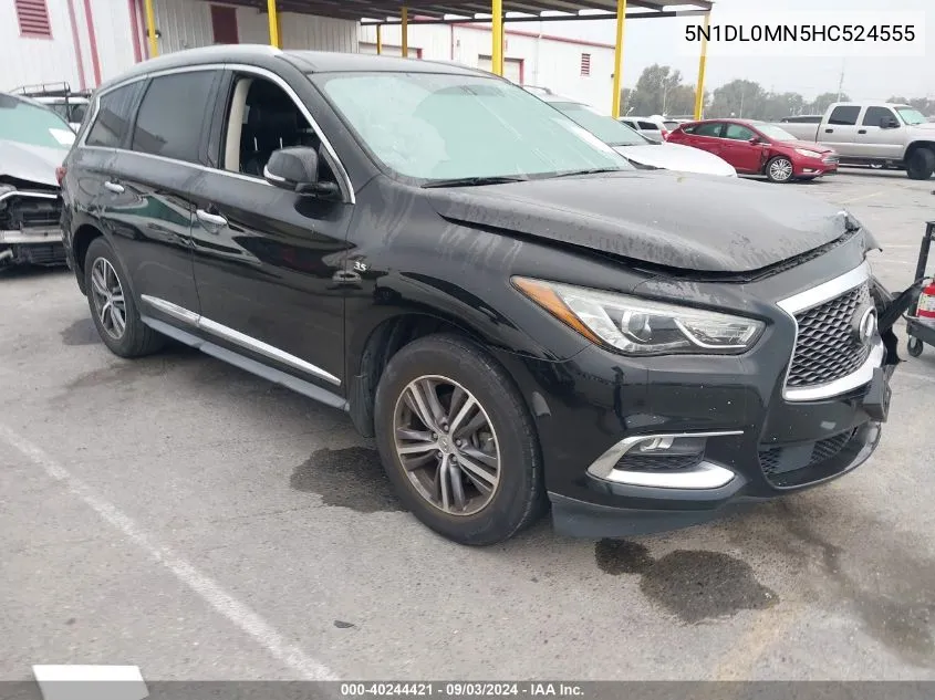 2017 Infiniti Qx60 VIN: 5N1DL0MN5HC524555 Lot: 40244421