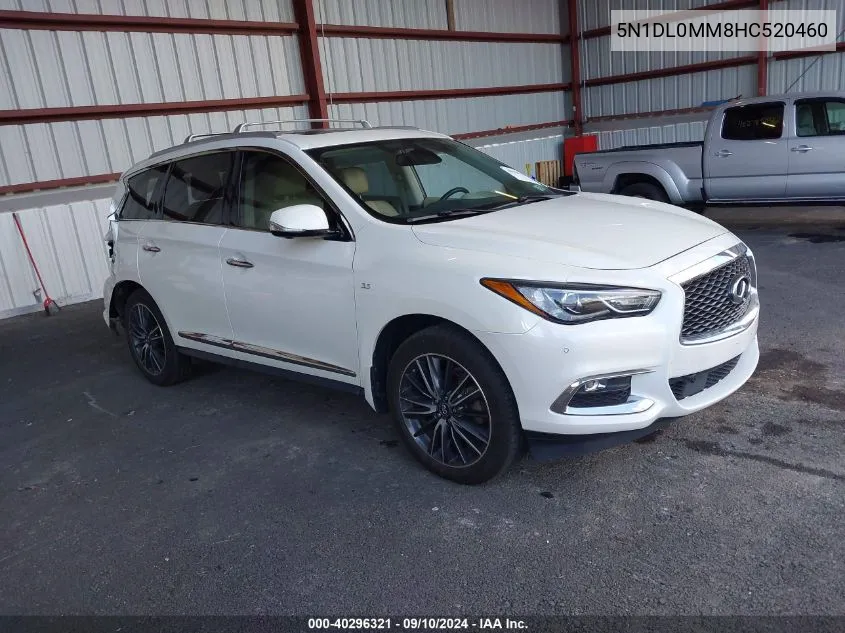 2017 Infiniti Qx60 VIN: 5N1DL0MM8HC520460 Lot: 40296321