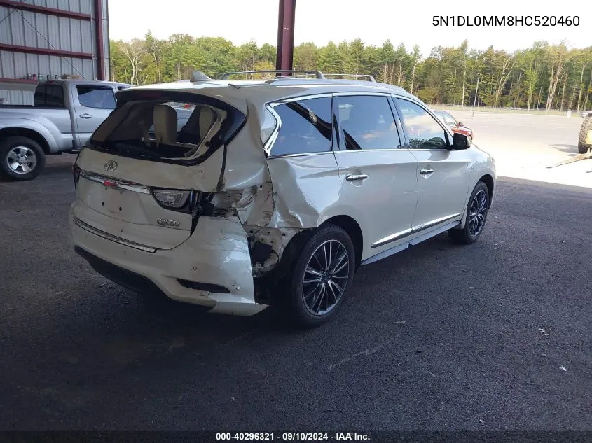 2017 Infiniti Qx60 VIN: 5N1DL0MM8HC520460 Lot: 40296321