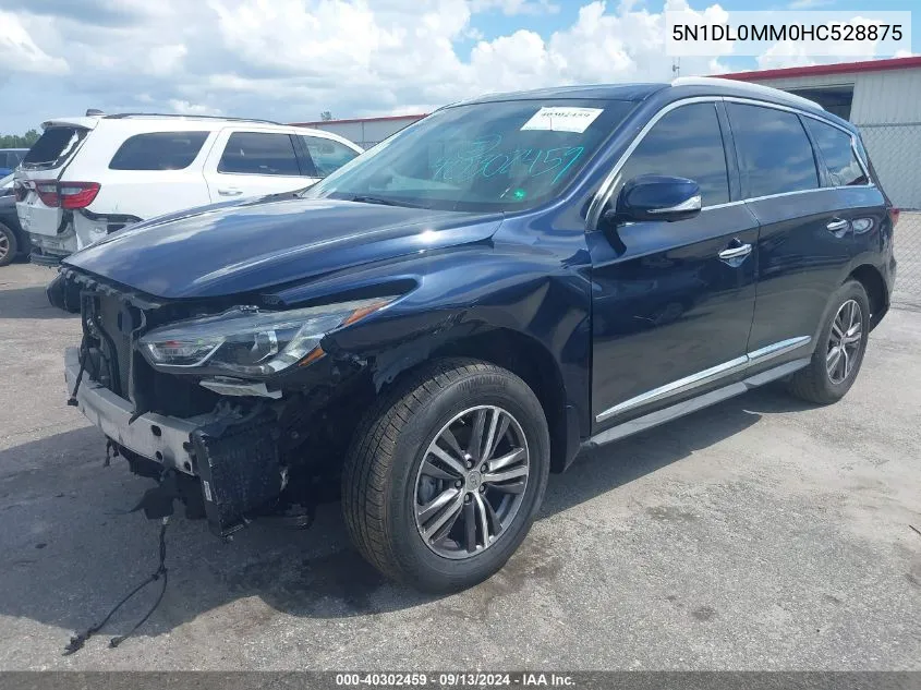 2017 Infiniti Qx60 VIN: 5N1DL0MM0HC528875 Lot: 40302459