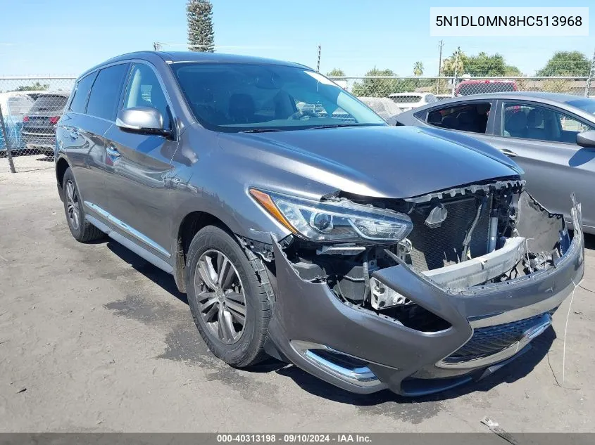 2017 Infiniti Qx60 VIN: 5N1DL0MN8HC513968 Lot: 40313198