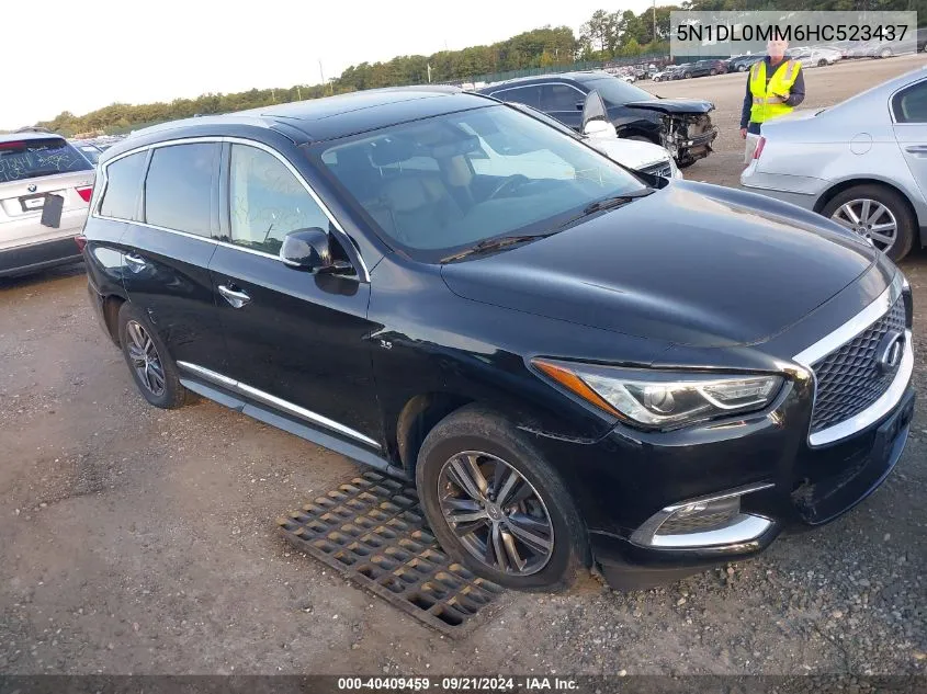 2017 Infiniti Qx60 VIN: 5N1DL0MM6HC523437 Lot: 40409459