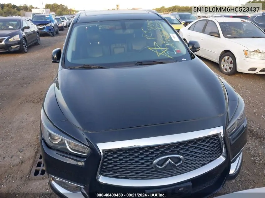 2017 Infiniti Qx60 VIN: 5N1DL0MM6HC523437 Lot: 40409459