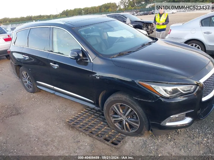 2017 Infiniti Qx60 VIN: 5N1DL0MM6HC523437 Lot: 40409459