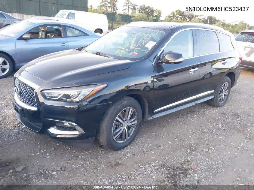 2017 Infiniti Qx60 VIN: 5N1DL0MM6HC523437 Lot: 40409459