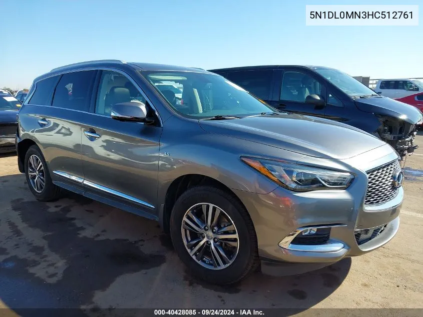 2017 Infiniti Qx60 VIN: 5N1DL0MN3HC512761 Lot: 40428085