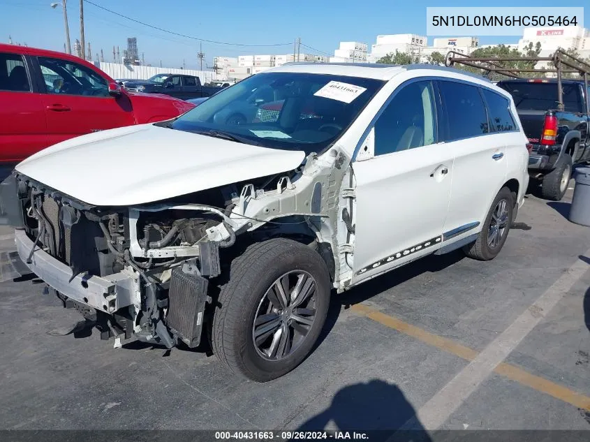 2017 Infiniti Qx60 VIN: 5N1DL0MN6HC505464 Lot: 40431663