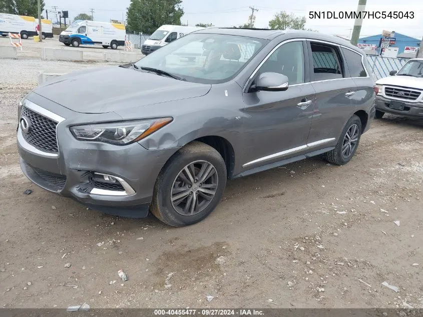 2017 Infiniti Qx60 VIN: 5N1DL0MM7HC545043 Lot: 40455477