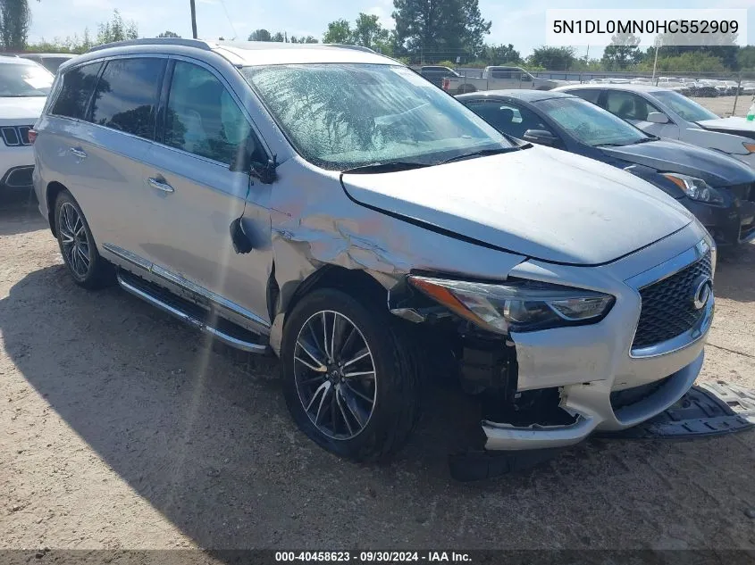 2017 Infiniti Qx60 VIN: 5N1DL0MN0HC552909 Lot: 40458623