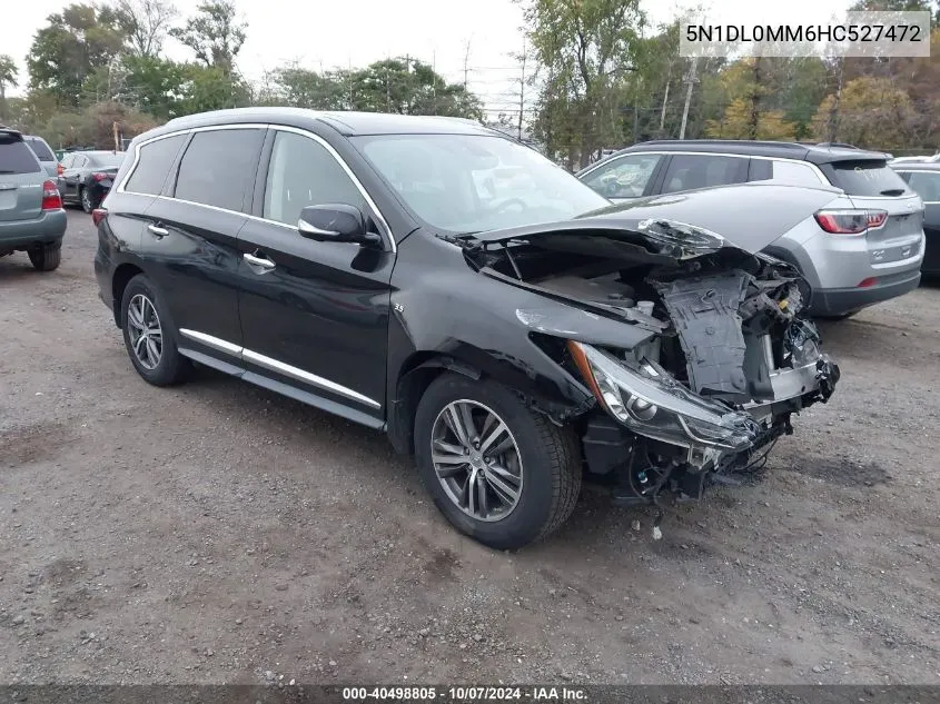 2017 Infiniti Qx60 VIN: 5N1DL0MM6HC527472 Lot: 40498805