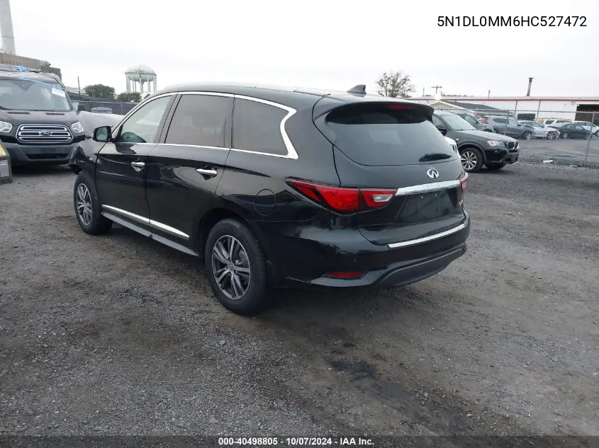 2017 Infiniti Qx60 VIN: 5N1DL0MM6HC527472 Lot: 40498805