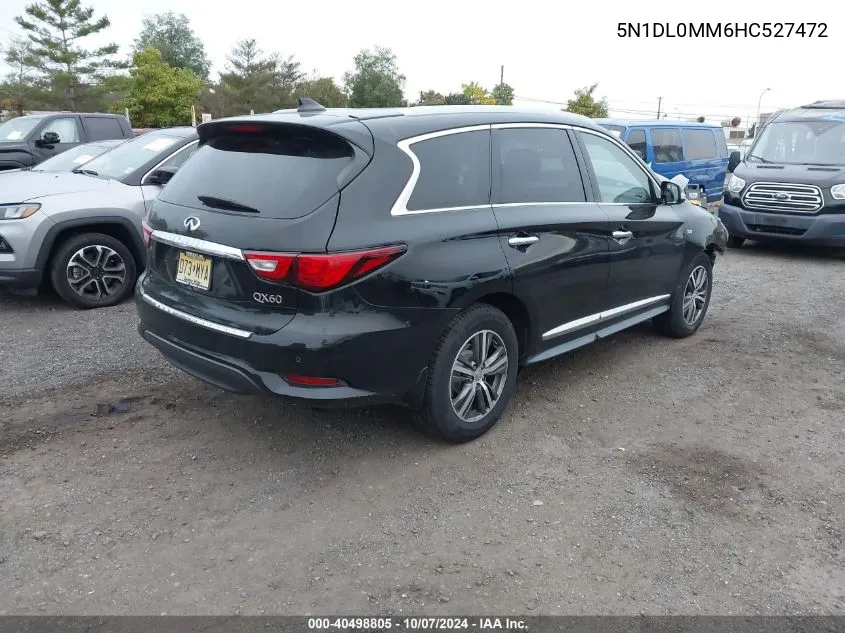 2017 Infiniti Qx60 VIN: 5N1DL0MM6HC527472 Lot: 40498805