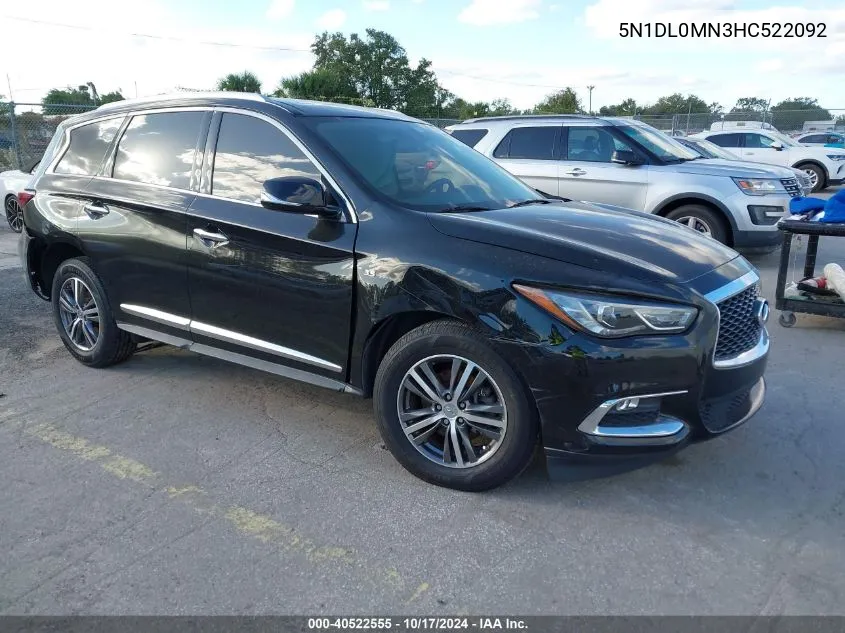 2017 Infiniti Qx60 VIN: 5N1DL0MN3HC522092 Lot: 40522555