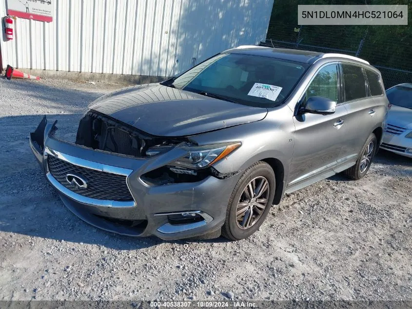 2017 Infiniti Qx60 VIN: 5N1DL0MN4HC521064 Lot: 40538307