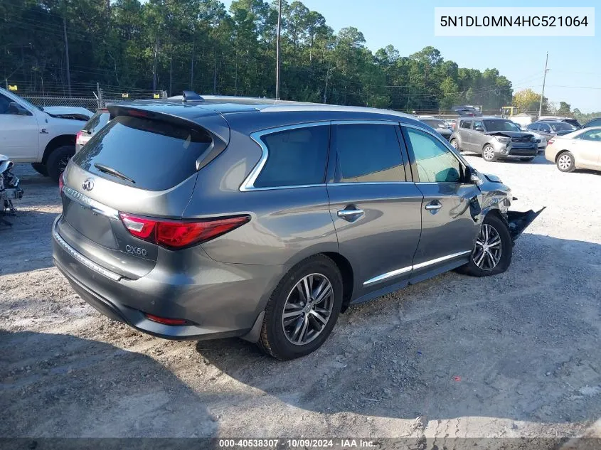 2017 Infiniti Qx60 VIN: 5N1DL0MN4HC521064 Lot: 40538307