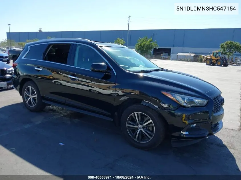 2017 Infiniti Qx60 VIN: 5N1DL0MN3HC547154 Lot: 40553971