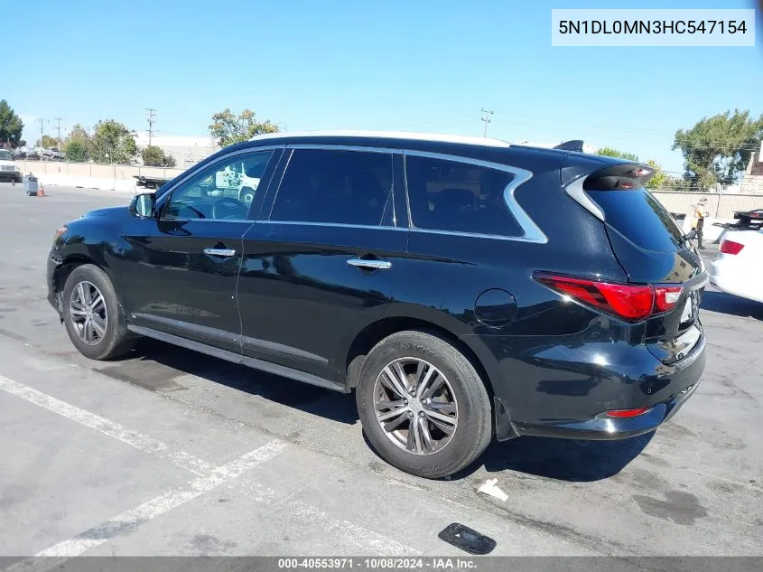 2017 Infiniti Qx60 VIN: 5N1DL0MN3HC547154 Lot: 40553971