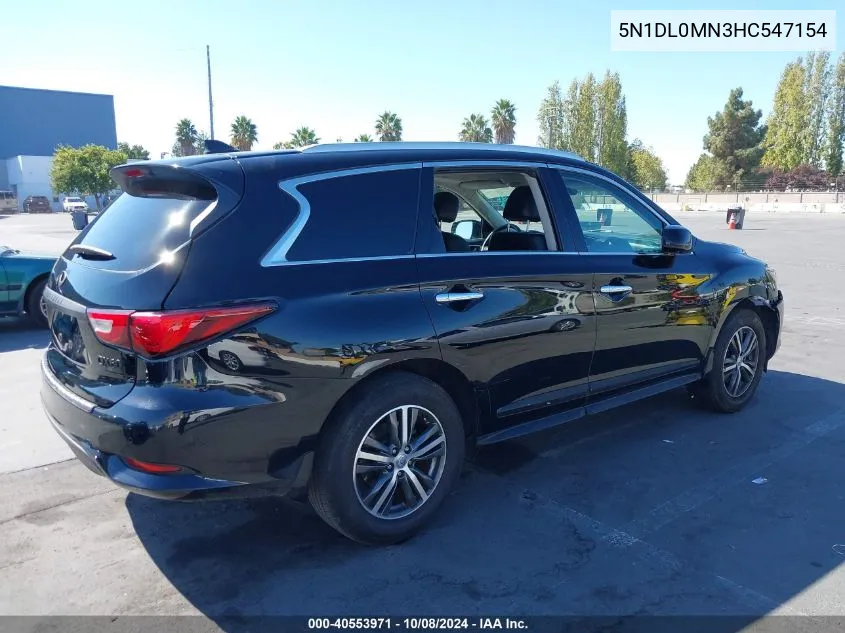 2017 Infiniti Qx60 VIN: 5N1DL0MN3HC547154 Lot: 40553971