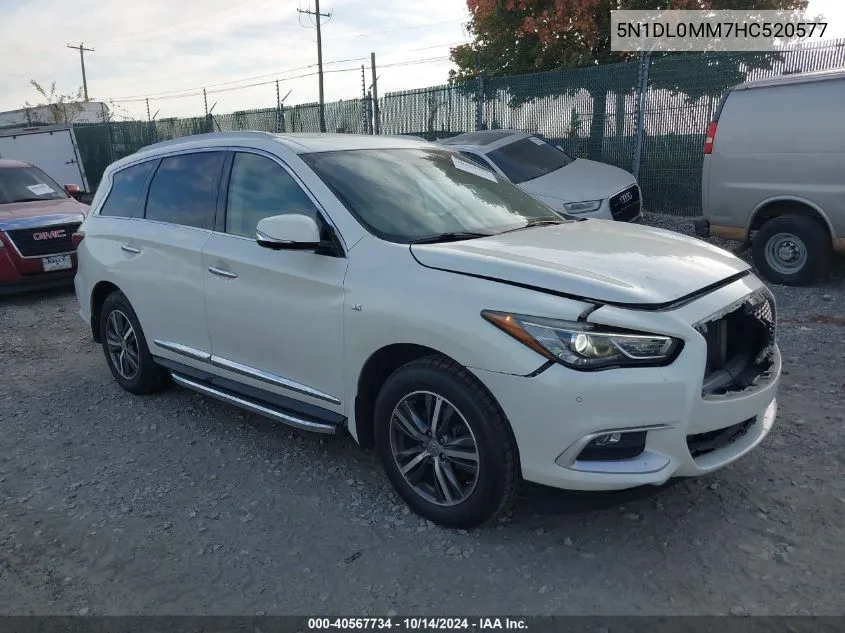 2017 Infiniti Qx60 VIN: 5N1DL0MM7HC520577 Lot: 40567734