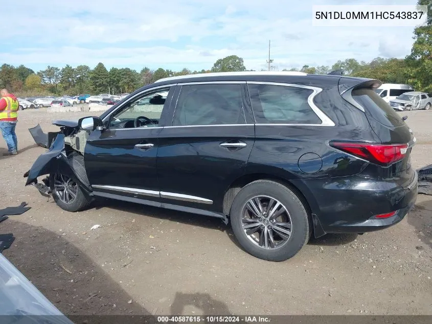 2017 Infiniti Qx60 VIN: 5N1DL0MM1HC543837 Lot: 40587615