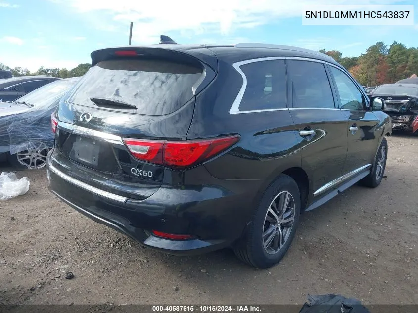 2017 Infiniti Qx60 VIN: 5N1DL0MM1HC543837 Lot: 40587615