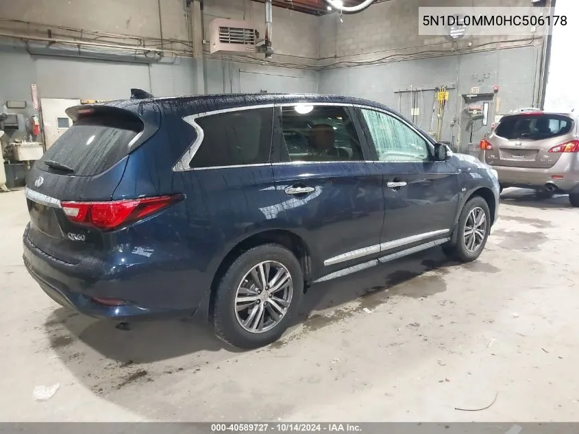 2017 Infiniti Qx60 VIN: 5N1DL0MM0HC506178 Lot: 40589727