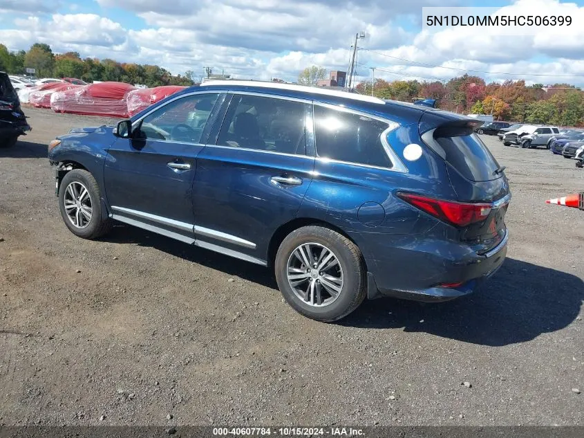 2017 Infiniti Qx60 VIN: 5N1DL0MM5HC506399 Lot: 40607784