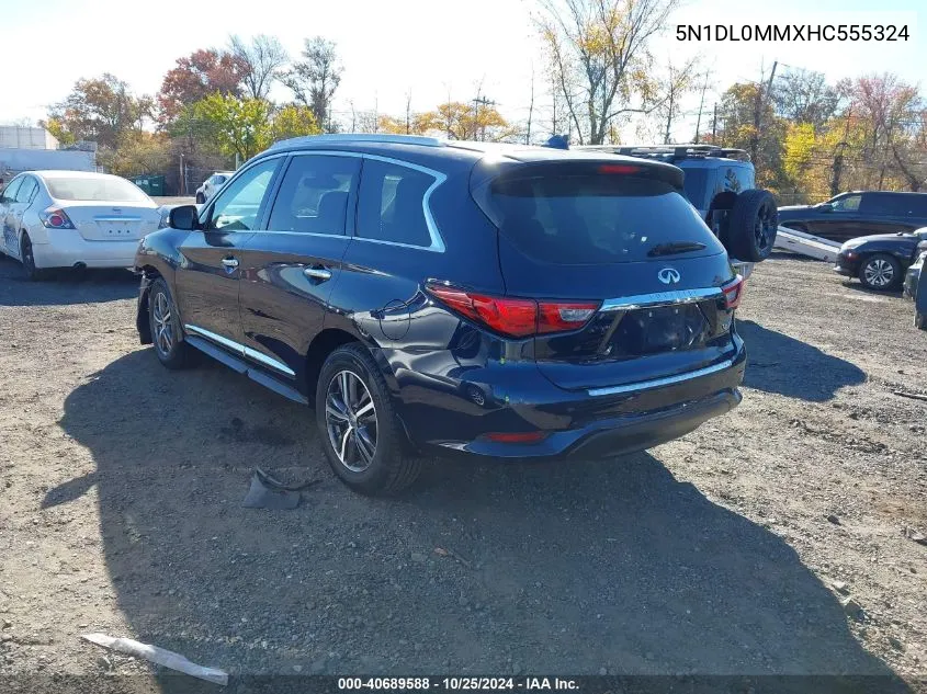 2017 Infiniti Qx60 VIN: 5N1DL0MMXHC555324 Lot: 40689588