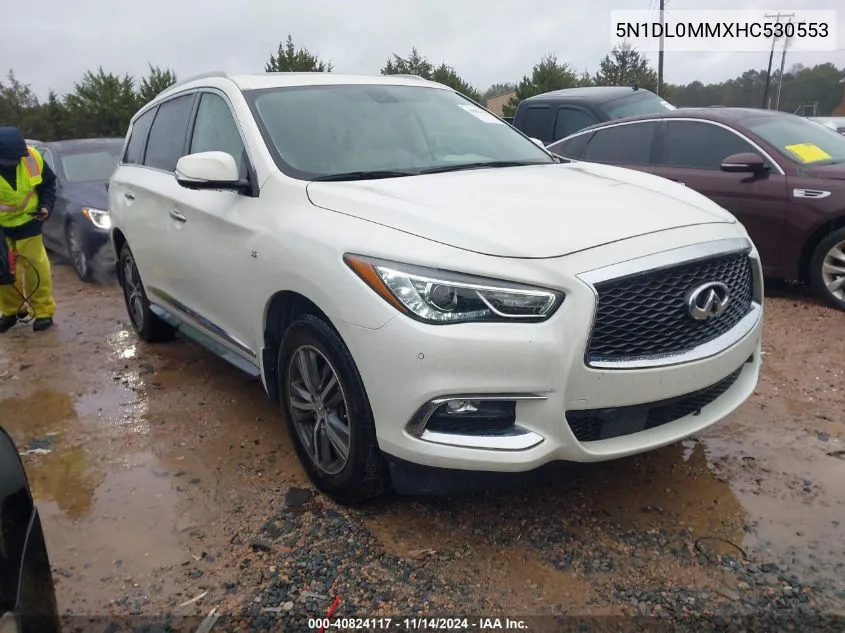 2017 Infiniti Qx60 VIN: 5N1DL0MMXHC530553 Lot: 40824117