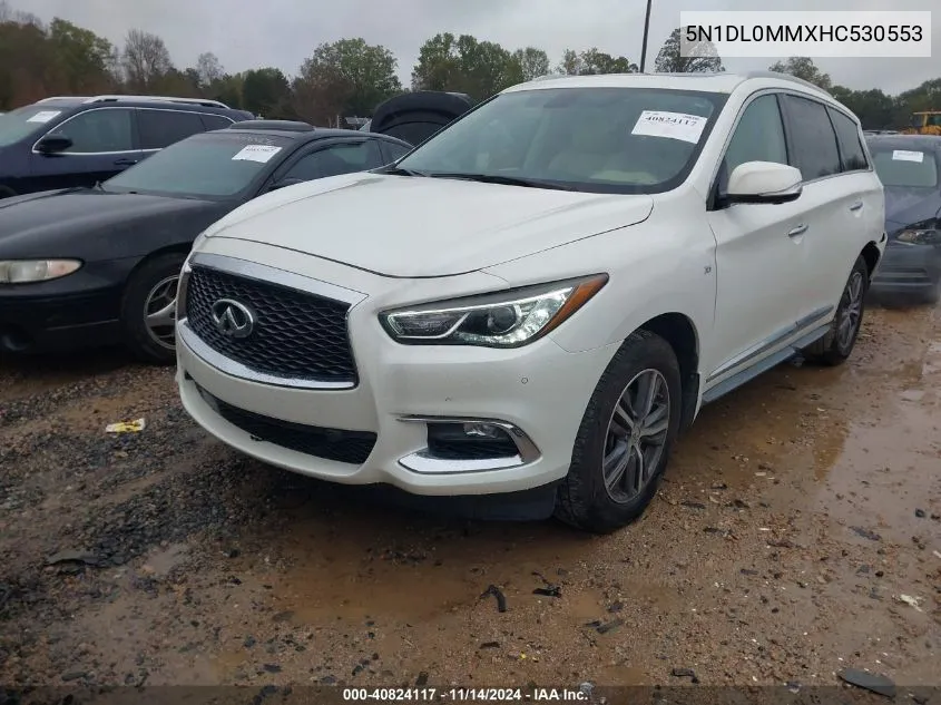 2017 Infiniti Qx60 VIN: 5N1DL0MMXHC530553 Lot: 40824117