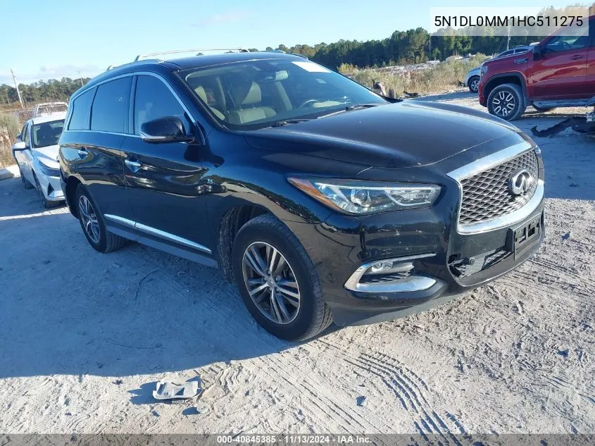 2017 Infiniti Qx60 VIN: 5N1DL0MM1HC511275 Lot: 40845385