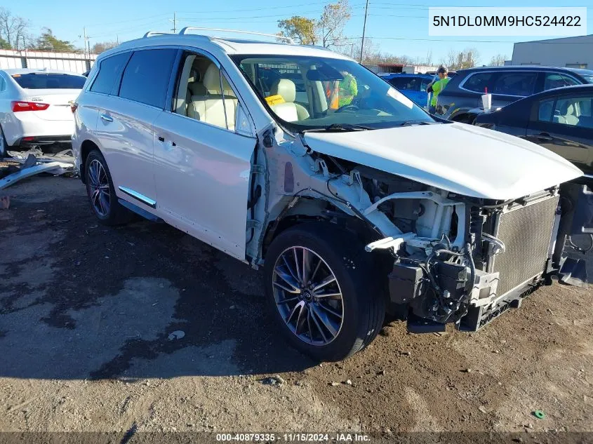 2017 Infiniti Qx60 VIN: 5N1DL0MM9HC524422 Lot: 40879335