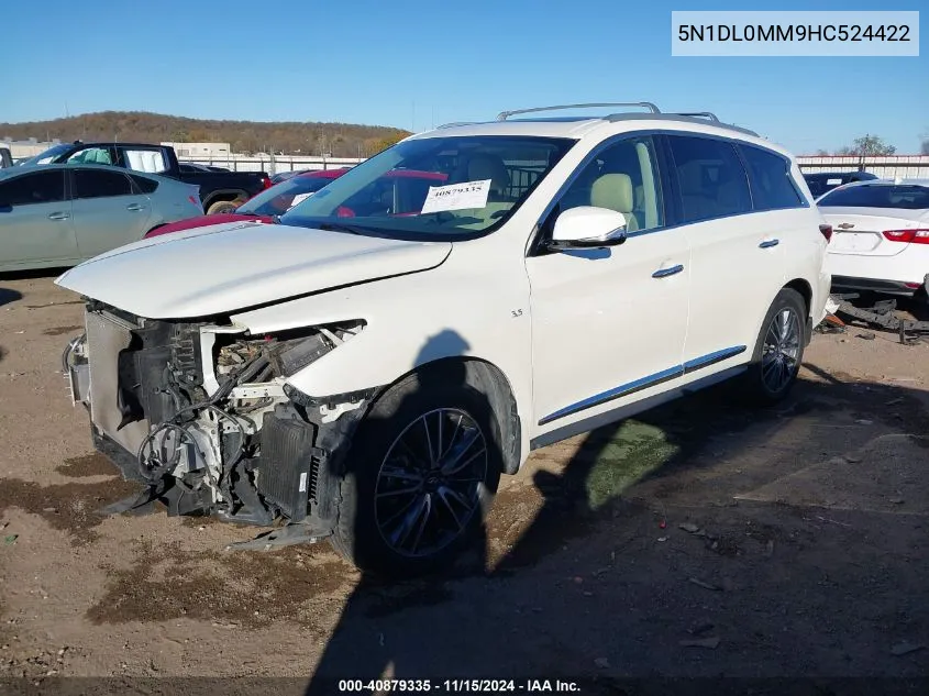 2017 Infiniti Qx60 VIN: 5N1DL0MM9HC524422 Lot: 40879335