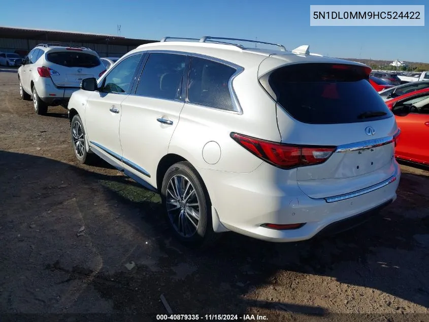 2017 Infiniti Qx60 VIN: 5N1DL0MM9HC524422 Lot: 40879335