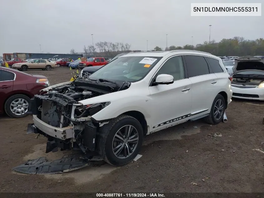 2017 Infiniti Qx60 VIN: 5N1DL0MN0HC555311 Lot: 40887761