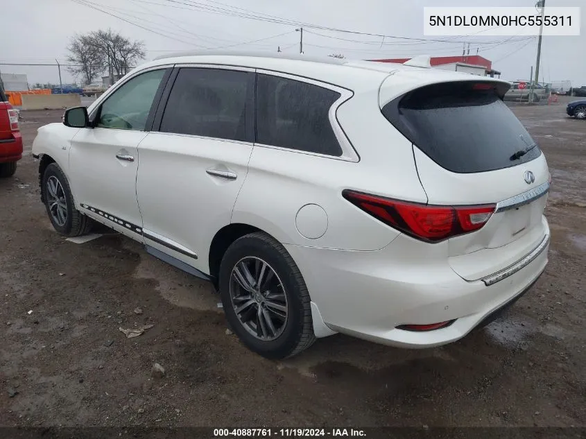 2017 Infiniti Qx60 VIN: 5N1DL0MN0HC555311 Lot: 40887761