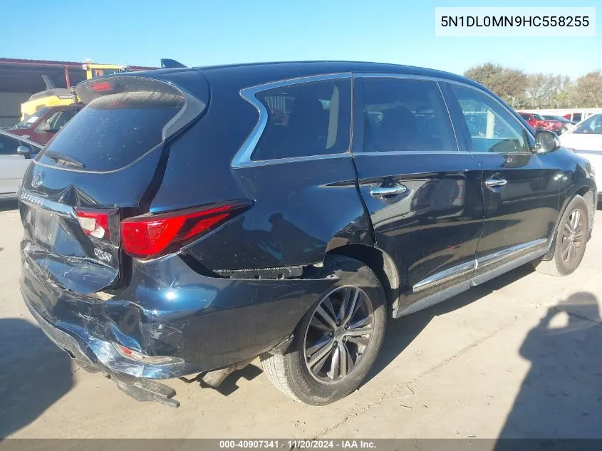 2017 Infiniti Qx60 VIN: 5N1DL0MN9HC558255 Lot: 40907341