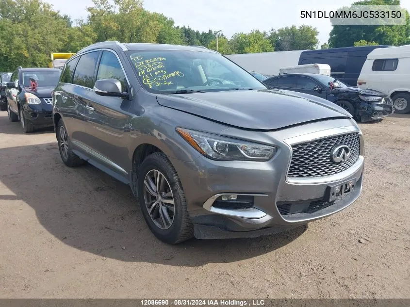 2018 Infiniti Qx60 VIN: 5N1DL0MM6JC533150 Lot: 12086690