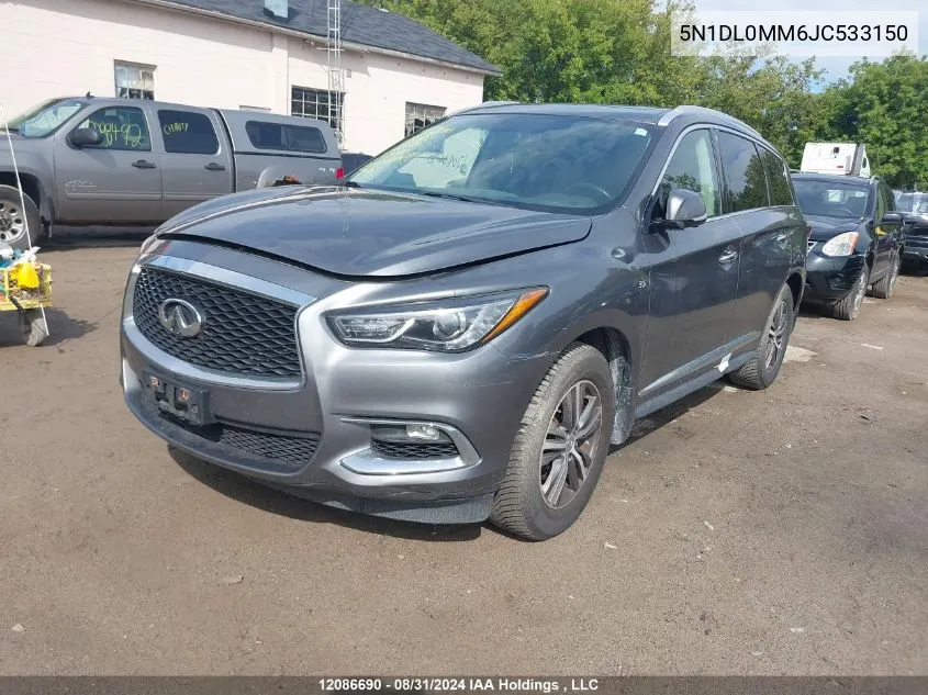 2018 Infiniti Qx60 VIN: 5N1DL0MM6JC533150 Lot: 12086690