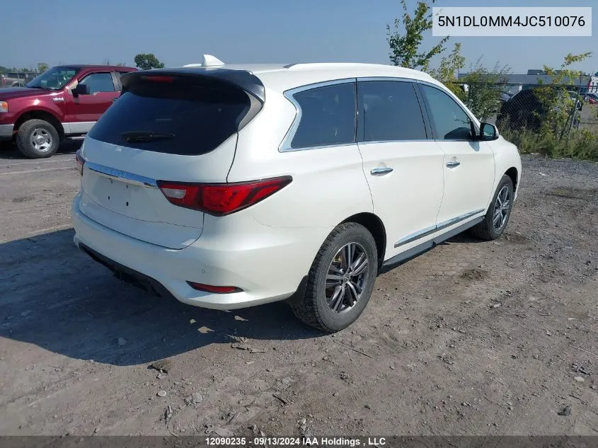 2018 Infiniti Qx60 VIN: 5N1DL0MM4JC510076 Lot: 12090235