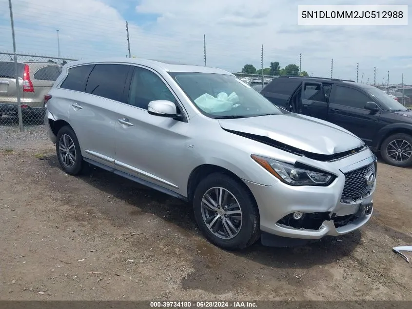 2018 Infiniti Qx60 VIN: 5N1DL0MM2JC512988 Lot: 39734180