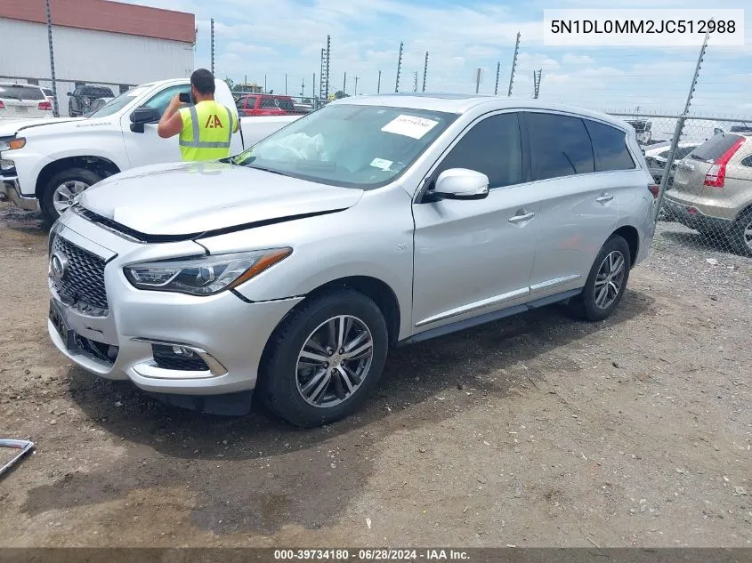 2018 Infiniti Qx60 VIN: 5N1DL0MM2JC512988 Lot: 39734180