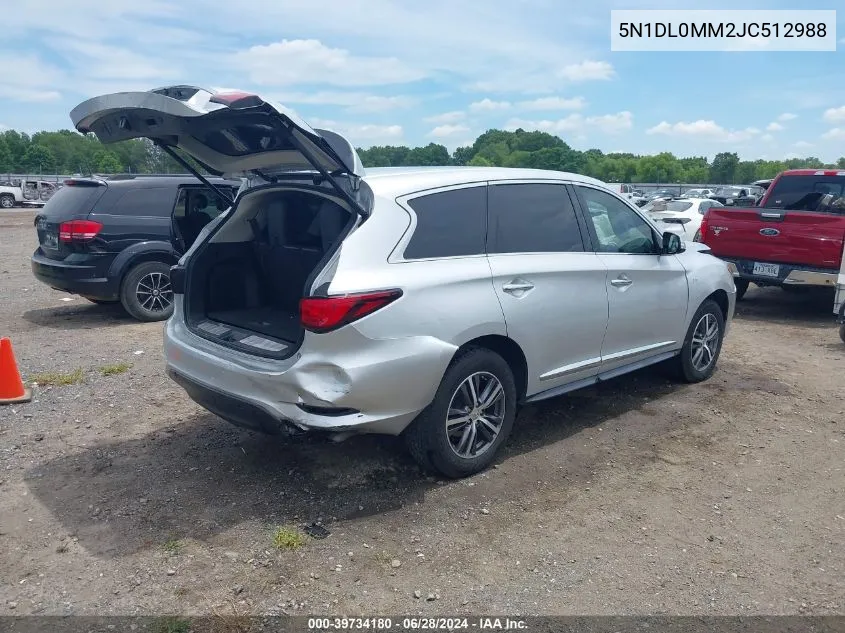 2018 Infiniti Qx60 VIN: 5N1DL0MM2JC512988 Lot: 39734180