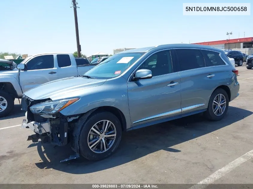 2018 Infiniti Qx60 VIN: 5N1DL0MN8JC500658 Lot: 39828883