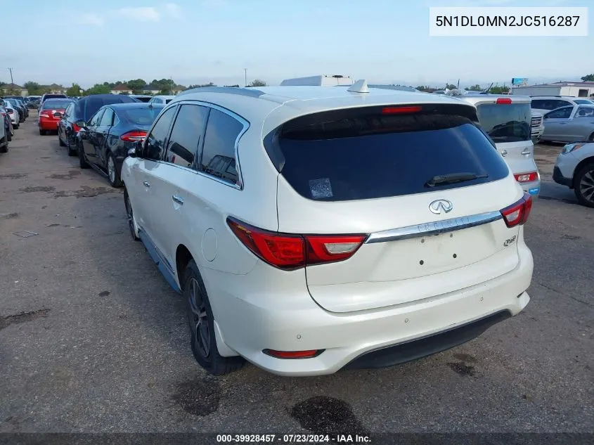 2018 Infiniti Qx60 VIN: 5N1DL0MN2JC516287 Lot: 39928457