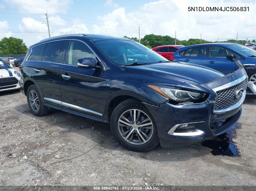 2018 Infiniti Qx60 VIN: 5N1DL0MN4JC506831 Lot: 39942763