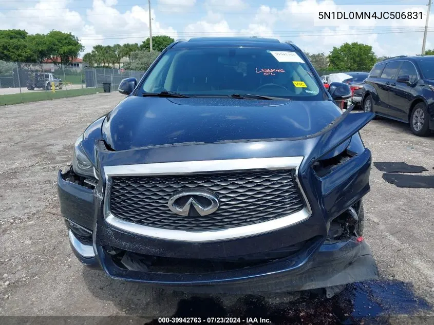 2018 Infiniti Qx60 VIN: 5N1DL0MN4JC506831 Lot: 39942763