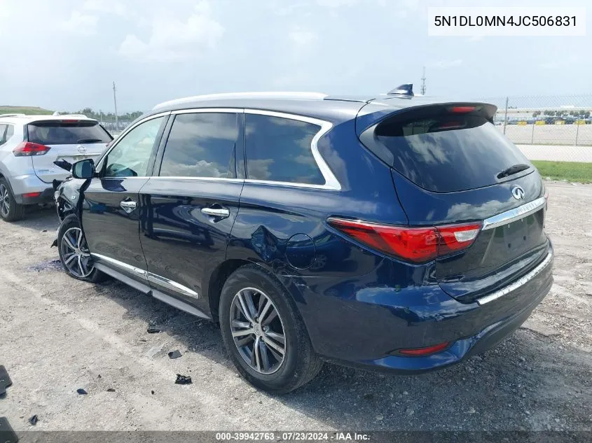 2018 Infiniti Qx60 VIN: 5N1DL0MN4JC506831 Lot: 39942763